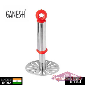 Stainless Steel Potato Masher with Plastic Handle for Easy Mashing in Home and Kitchen