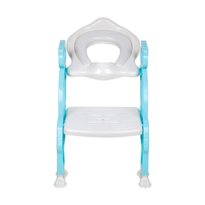 Potty training seat with ladder featuring a sturdy design and supportive backrest for easy use