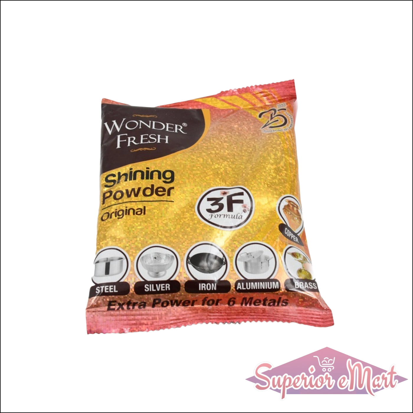 Powder for Cleans And Polishes Copper Brass Silver Aluminum Iron And Steel (200 Gm) - Superior eMart