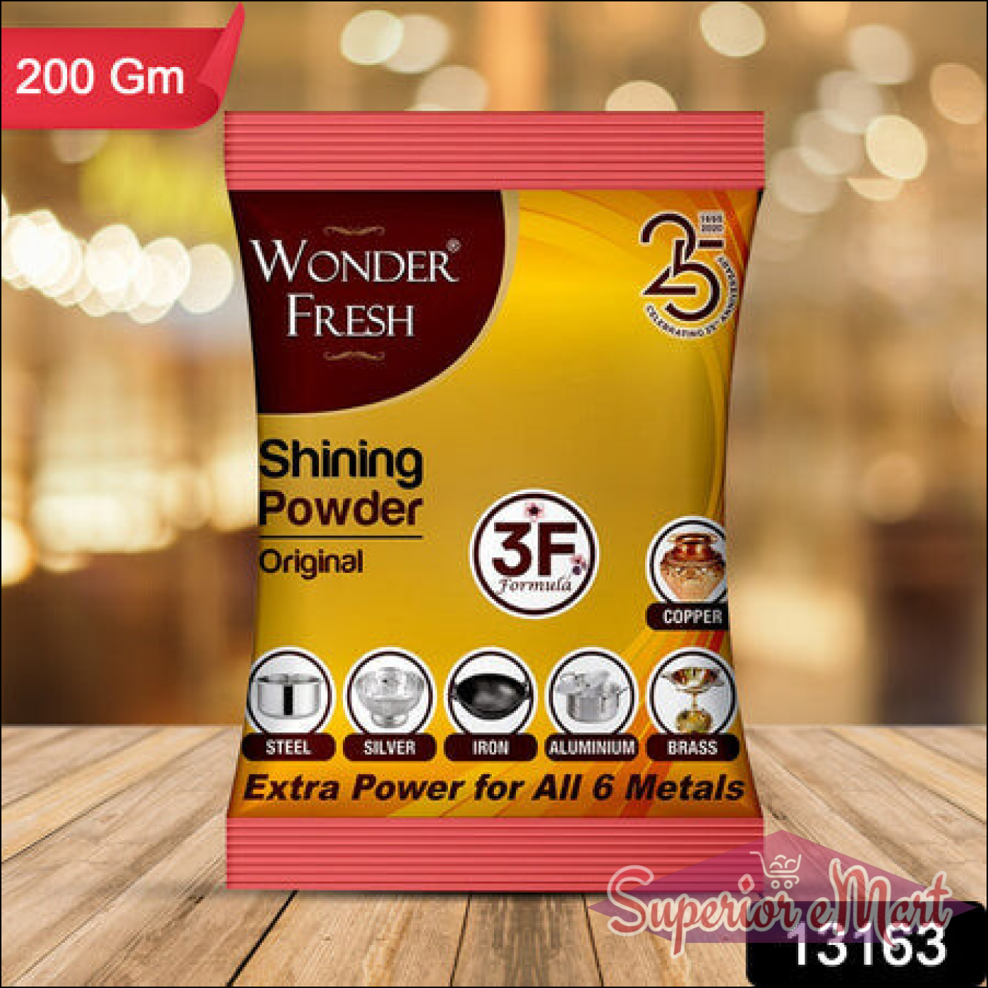Powder for Cleans And Polishes Copper Brass Silver Aluminum Iron And Steel (200 Gm) - Superior eMart