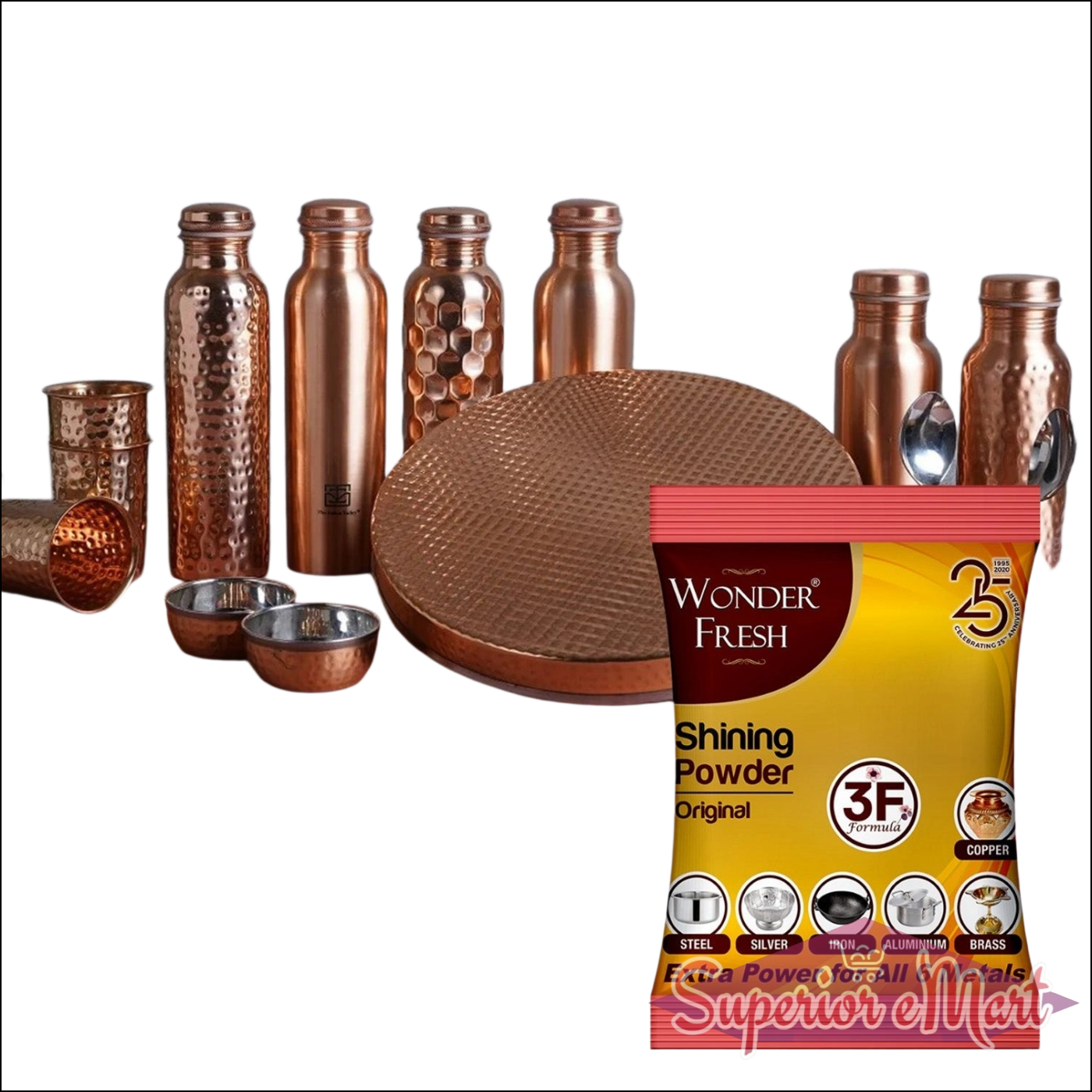 Powder for Cleans And Polishes Copper Brass Silver Aluminum Iron And Steel (200 Gm) - Superior eMart