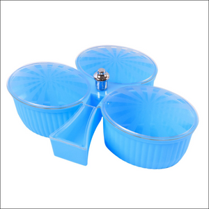 Premium 3-compartment Revolving Dry Fruit Box (1 Pc)