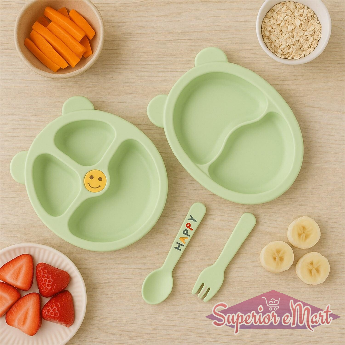 Premium 4-piece Kids Mealtime Feeding Set - Superior eMart