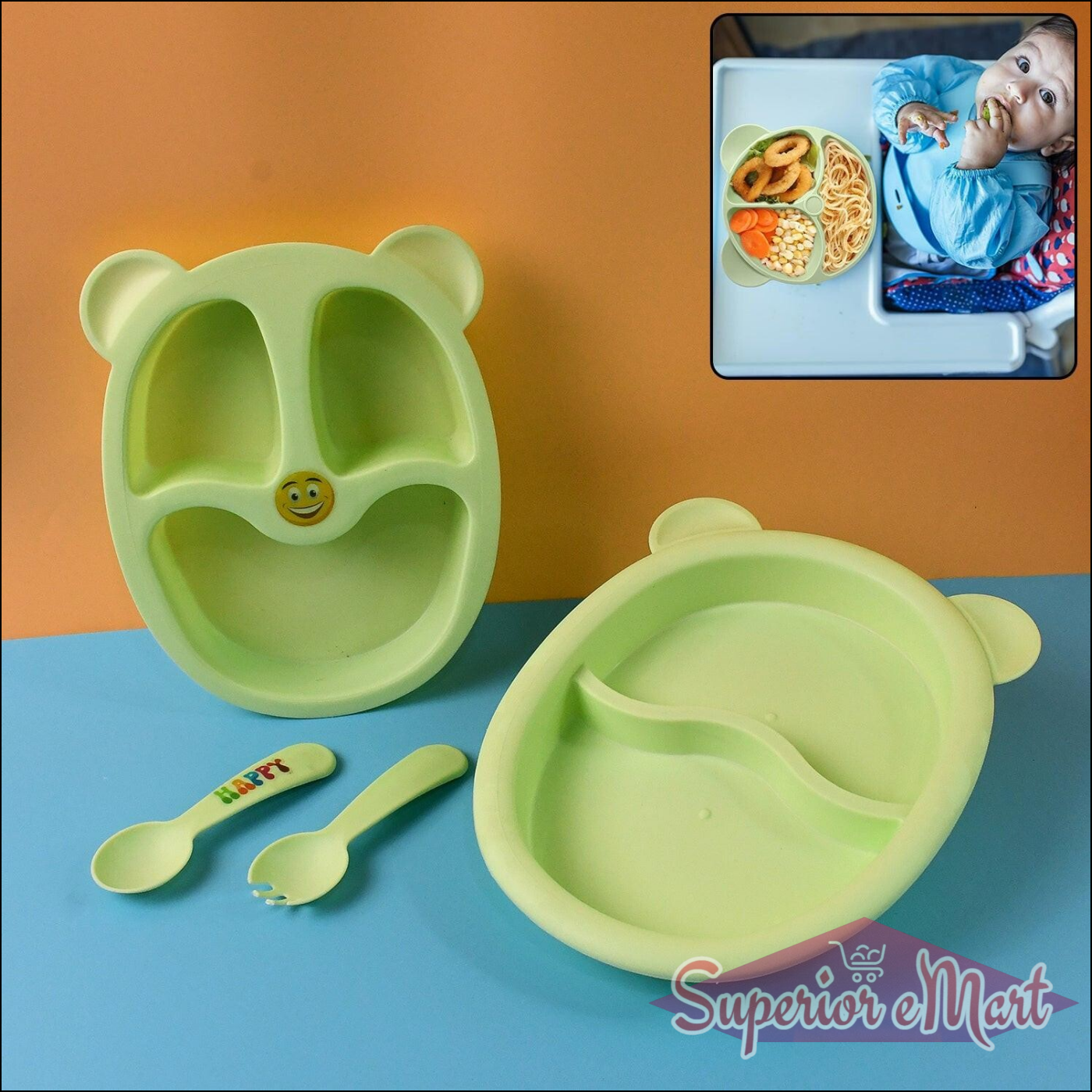 Premium 4-piece Kids Mealtime Feeding Set - Superior eMart