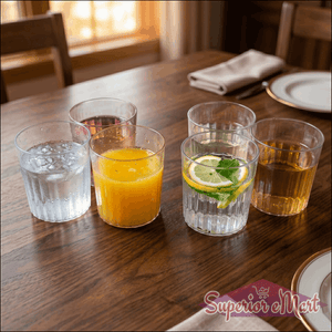 Premium Transparent Drinking Glass Set (6 Pc Set 300 Ml Approx)