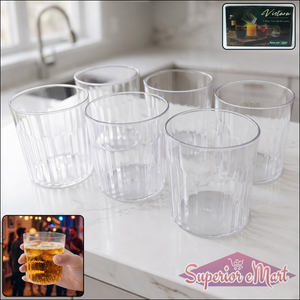 Premium Transparent Drinking Glass Set (6 Pc Set 300 Ml Approx)
