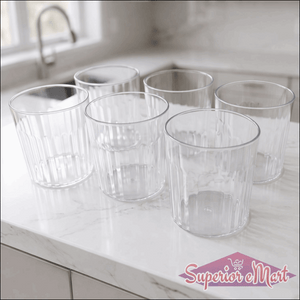 Premium Transparent Drinking Glass Set (6 Pc Set 300 Ml Approx)