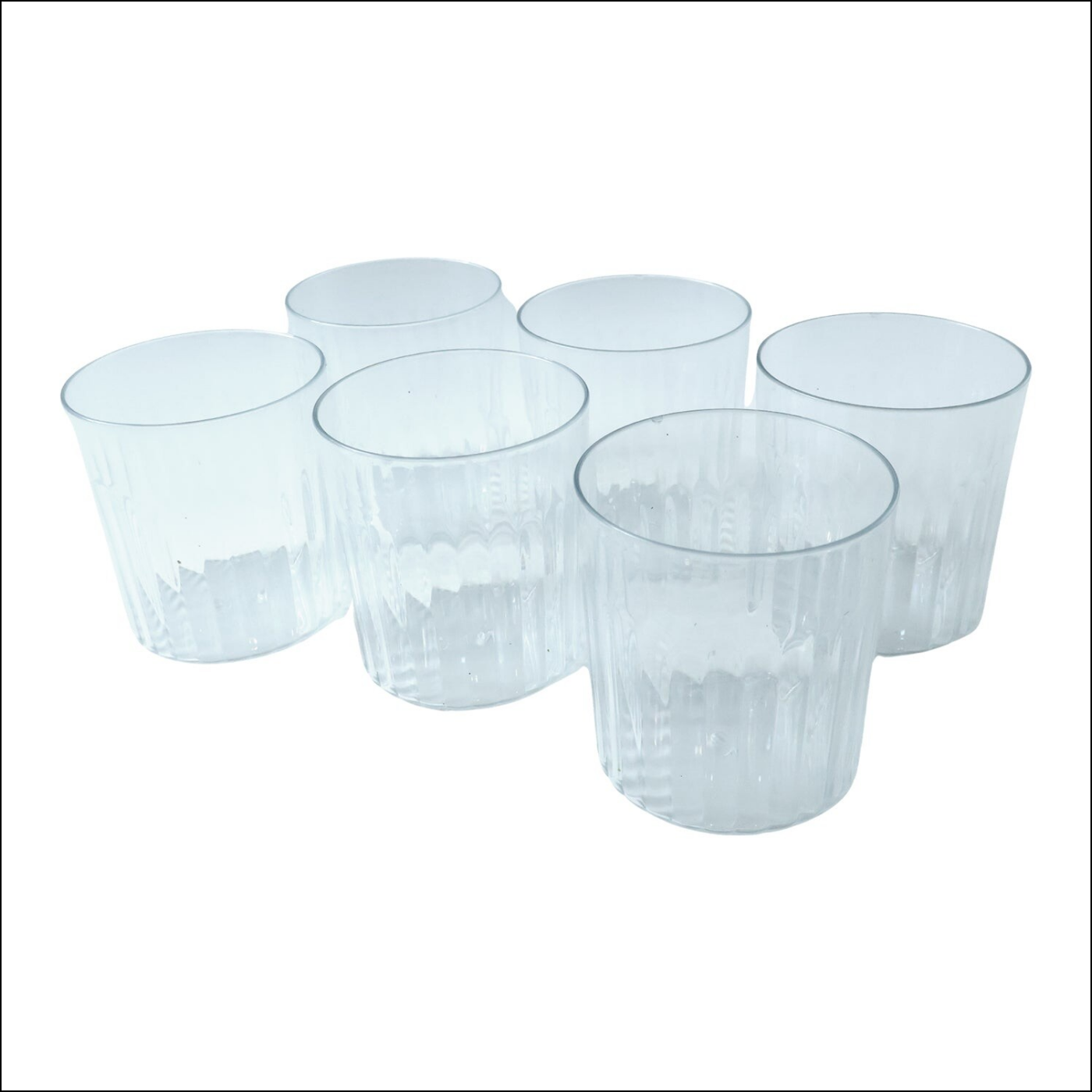 Premium Transparent Drinking Glass Set (6 Pc Set 300 Ml Approx)