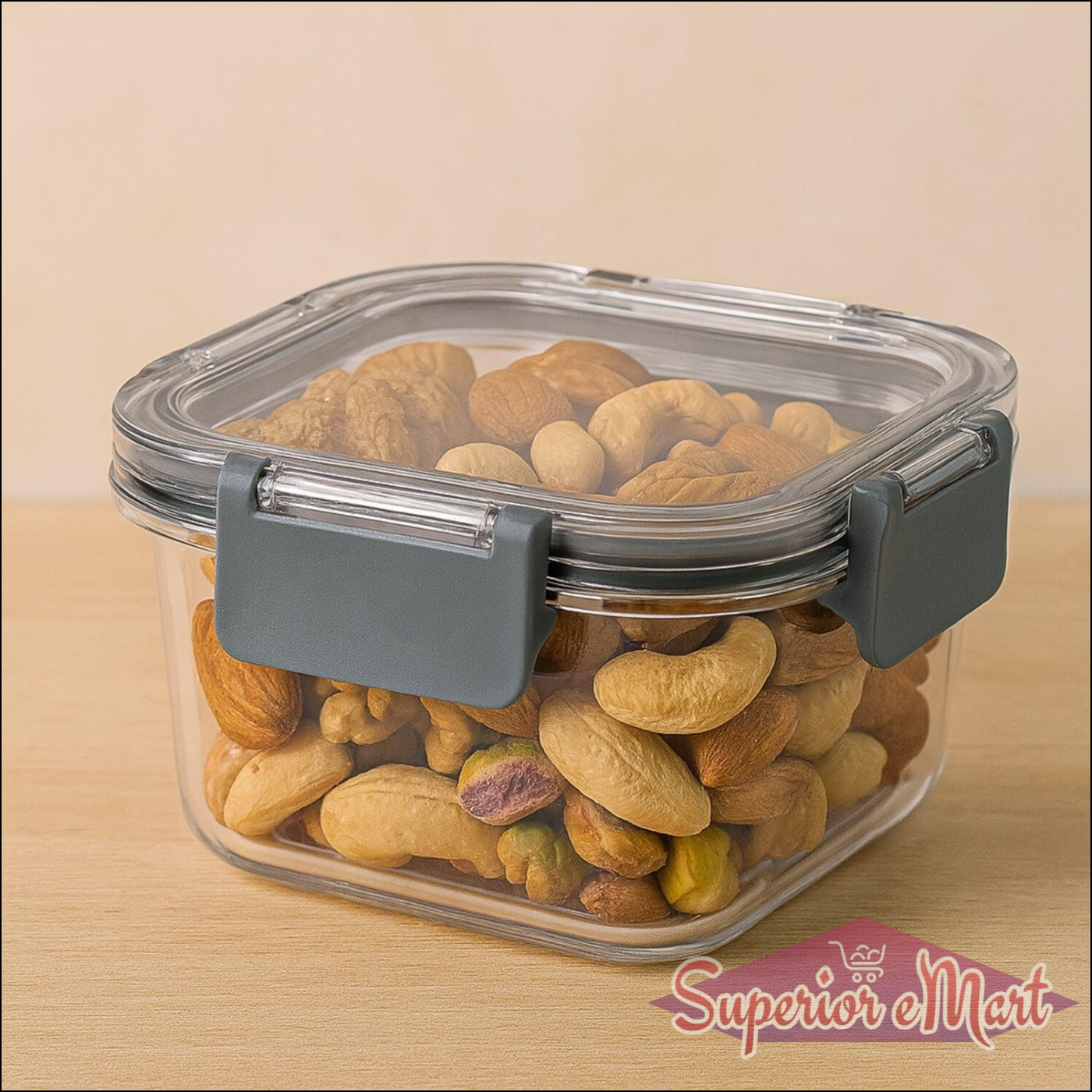 Press N Lock Airtight Food Storage Container Set (2pc450ml) - Superior eMart