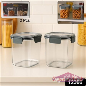Press N Lock Airtight Food Storage Container Set (2pc900ml) - Superior eMart
