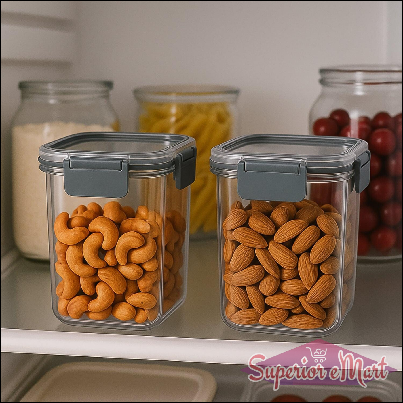Press N Lock Airtight Food Storage Container Set (2pc900ml) - Superior eMart