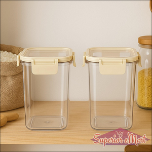 Press N Lock Airtight Kitchen Storage Container Set (2pc1400ml) - Superior eMart