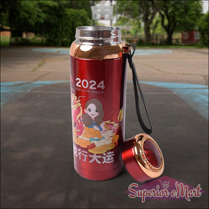 Printed Insulated Water Bottle 800ml - Dragon Design - Superior eMart