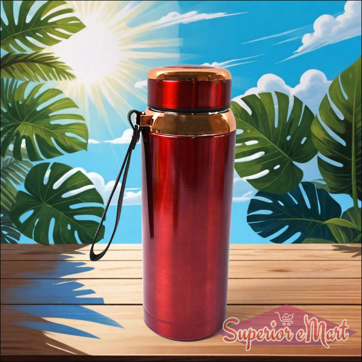 Printed Insulated Water Bottle 800ml - Dragon Design - Superior eMart
