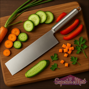 Professional-grade Stainless Steel Vegetable Cleaver Knife 1 Pc