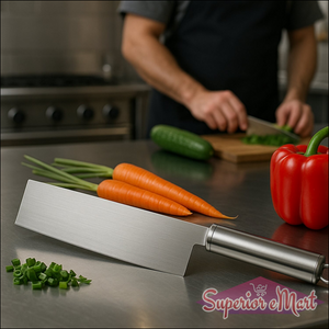 Professional-grade Stainless Steel Vegetable Cleaver Knife 1 Pc