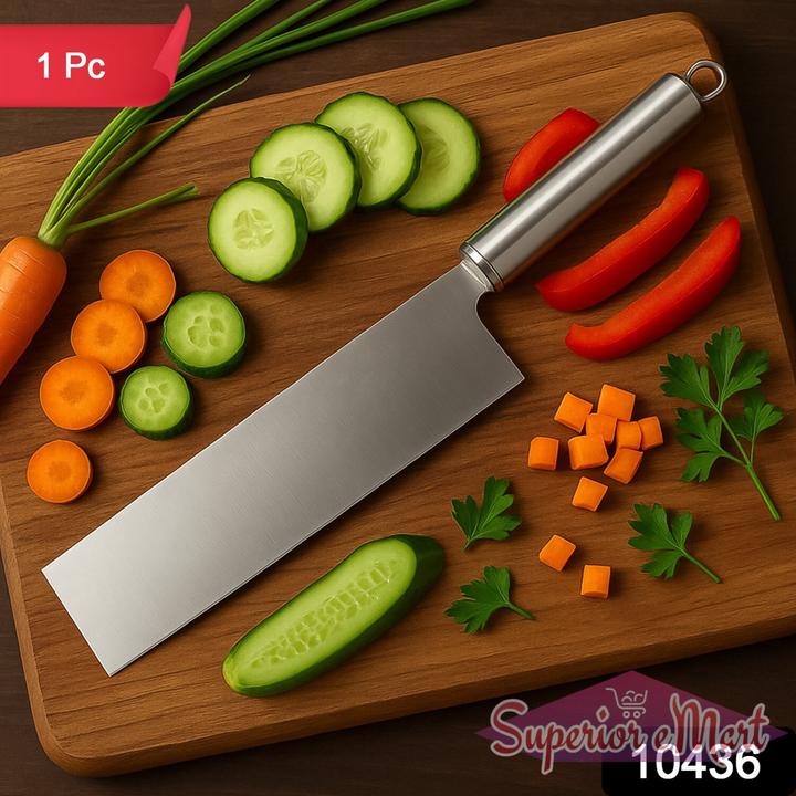 Professional-grade Stainless Steel Vegetable Cleaver Knife 1 Pc