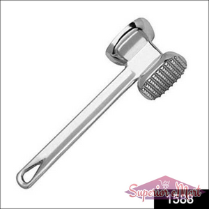 Superior eMart professional meat tenderizer hammer with a flat side and textured surface for efficient meat preparation