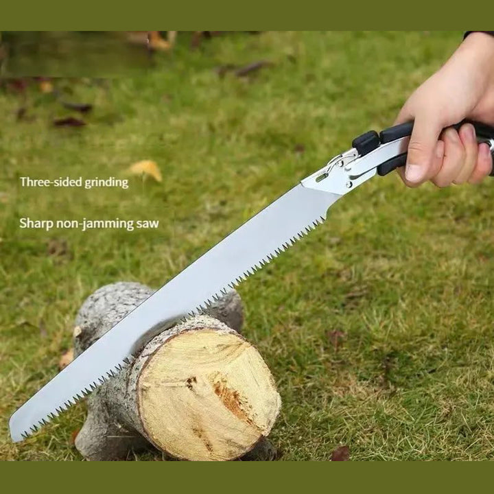 50 cm pruning saw with three-sided grinding and non-jamming design for easy cutting in gardens