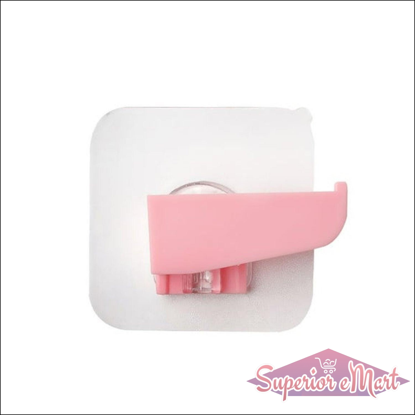 Punch free knife holder in pink with easy wall-mount design for kitchen organization