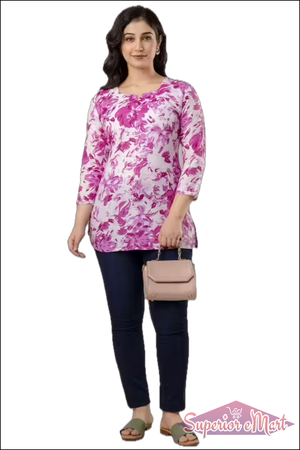 Kurti For Women - Purple.