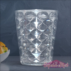 Transparent pyramid design unbreakable glass for durable home and kitchen use