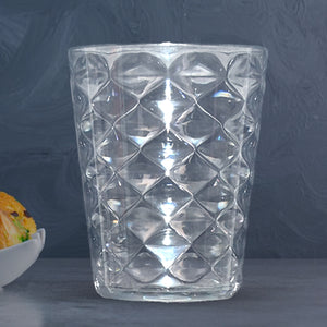 Transparent pyramid design unbreakable glass for durable home and kitchen use