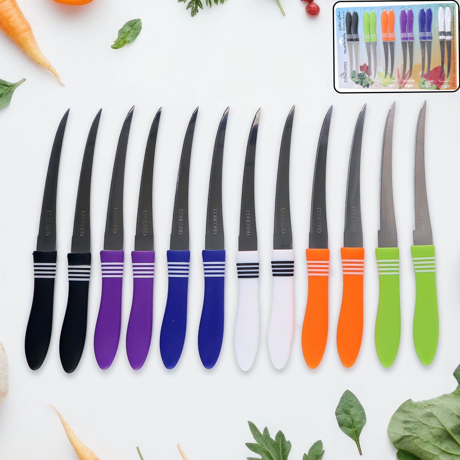 Superior eMart Stainless Steel Serrated Knife Set
