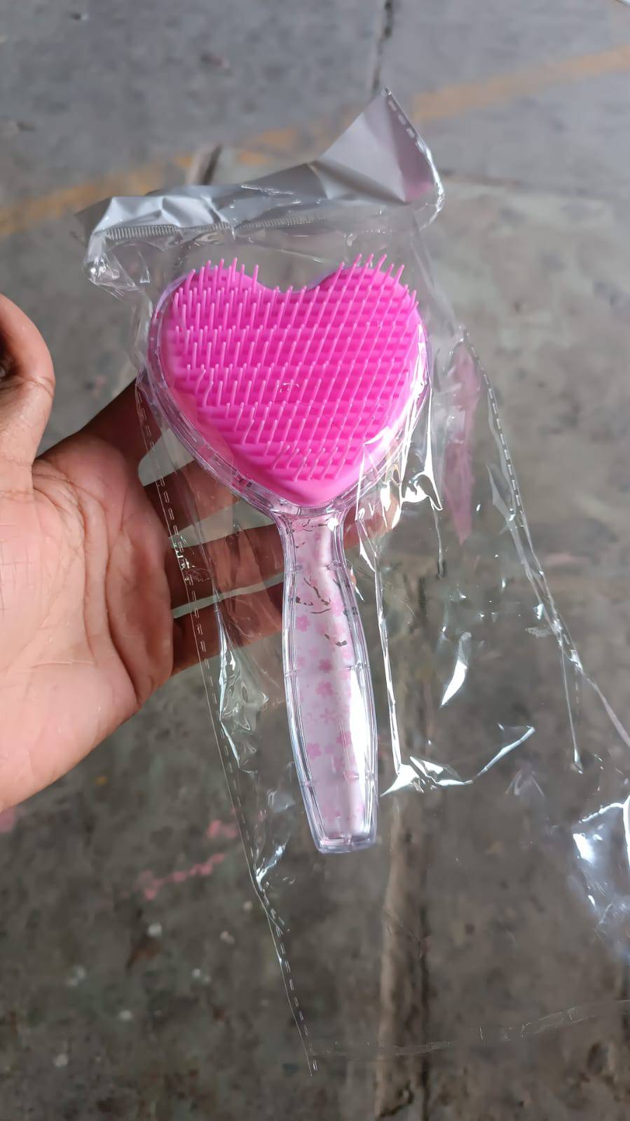 Heart Shape Hair Brush Massage Shower Comb (1 Pc) - Superior eMart