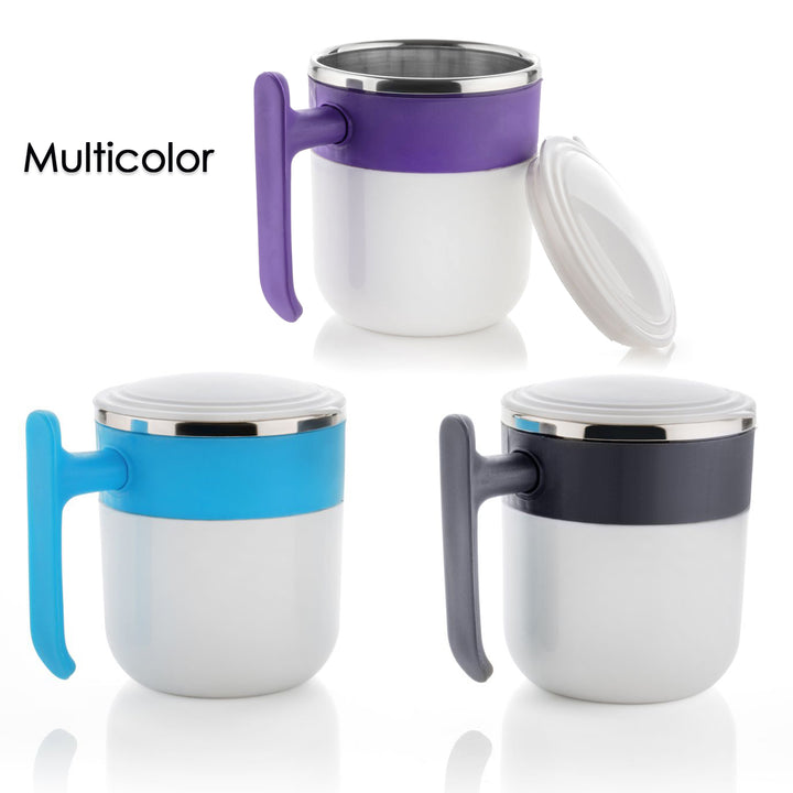 Superior eMart Stainless Steel Insulated Coffee Mug with Lid