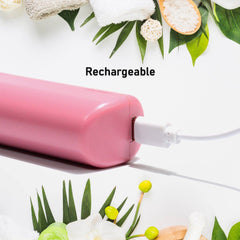 13072 Rechargeable Mini Hair Straightener Travel Portable Usb Charging Cordless Hair Straightener Bursh Three Temperature Adjustments Flat Iron Comb (1 Pc) - Superior eMart