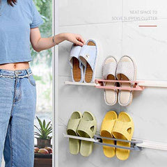 1122 Multifunction Folding Slippersshoes Hanger Organizer Rack - Superior eMart