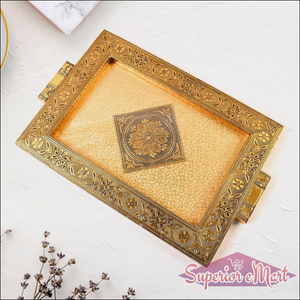 Rajwadi Style Serving Tray 40x26 Cm - Superior eMart