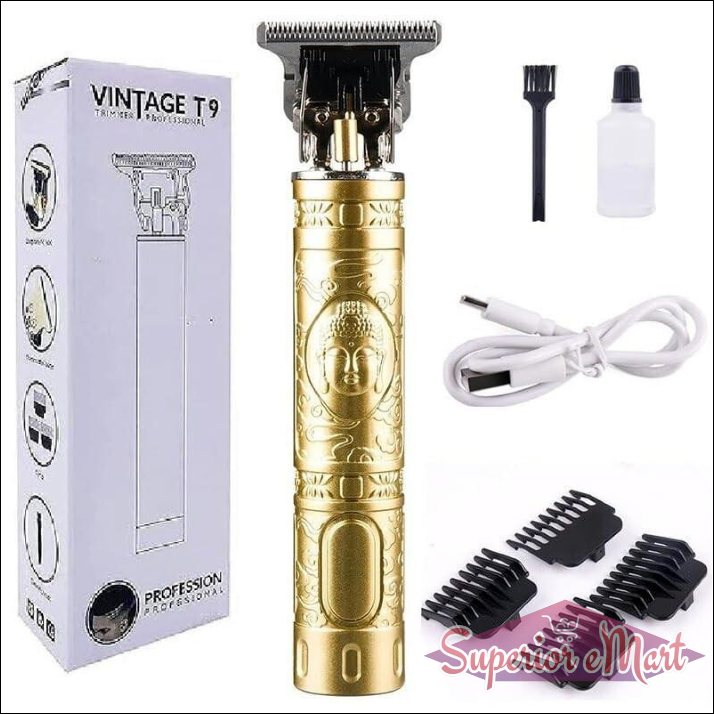 Rechargeable T-Blade Men's Grooming Shaving Machine - Superior eMart