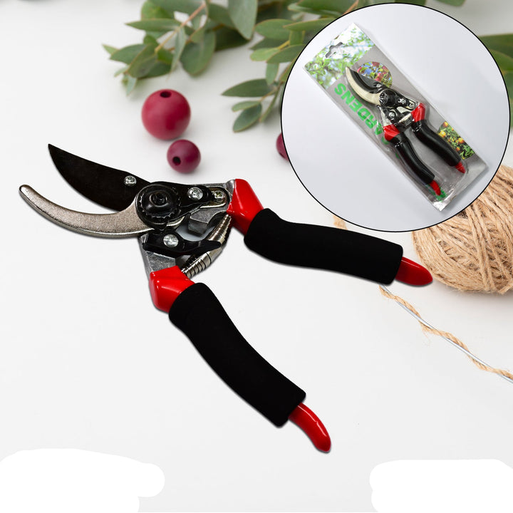 Superior eMart red garden shears 21cm with ergonomic grip and sharp blades for precise trimming