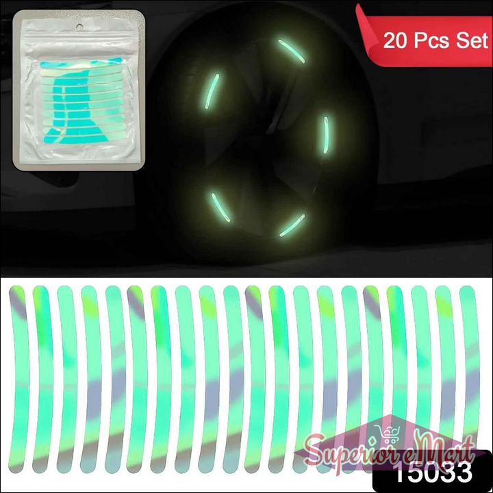 Reflective Car Wheel Stickers-20 Pcs - Superior eMart