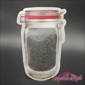 Reusable Airtight Seal Food Storage Mason Jar Zipper (500ml) - Superior eMart
