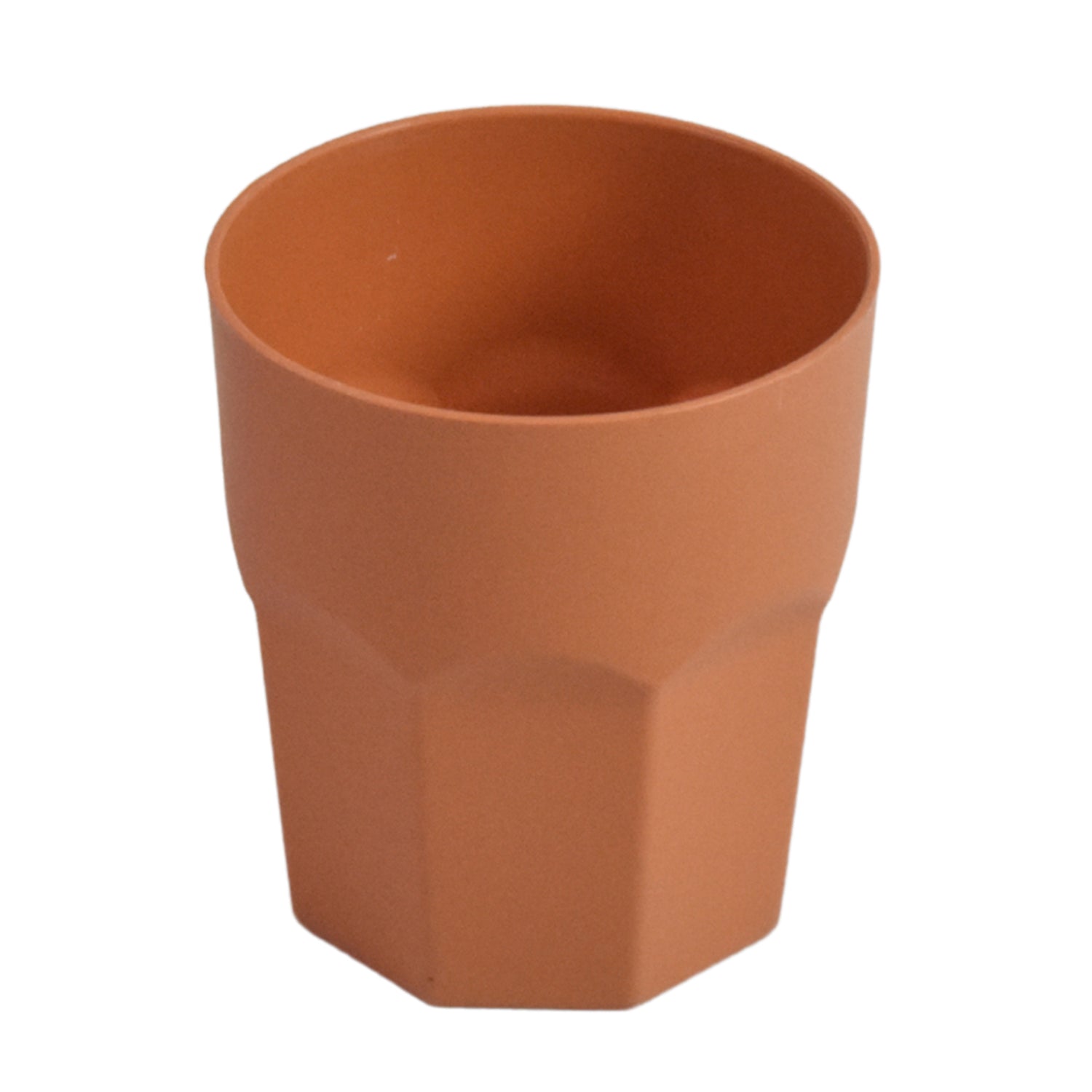 Terra cotta reusable drinking cups 1 pc with a modern geometric design perfect for home use
