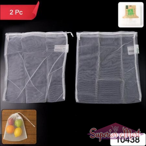 Reusable Mesh Produce Bags (2 Pc) - Superior eMart
