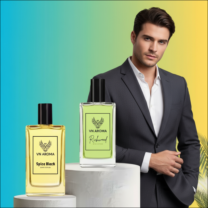 Richwood Spice Black Perfume - Premium Luxury Long Lasting Fragrance for Men & Women | 30 ml Pack of 2 - Superior eMart