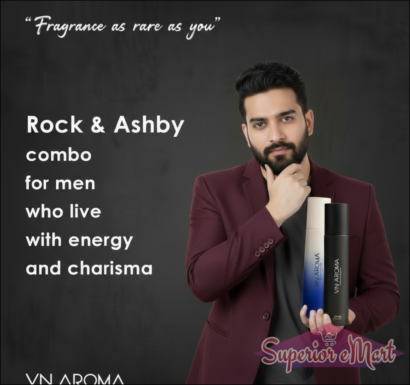 Rock & Ashby long lasting deodorant combo pack for men with energy and charisma