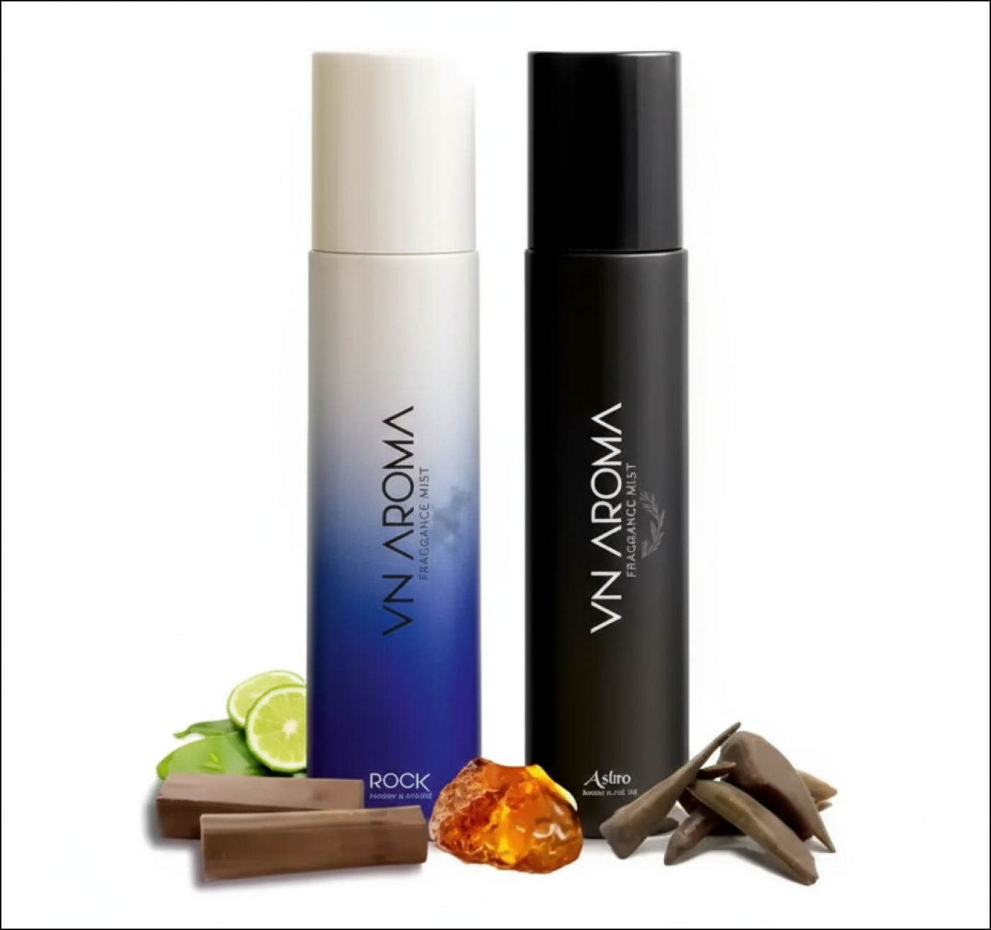 VN Aroma Long Lasting Deodorant Combo Pack with Fresh Lime and Rich Amber Scents