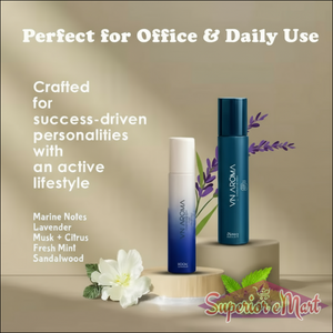 Long lasting deodorant combo pack with marine notes, lavender, and fresh mint for daily use