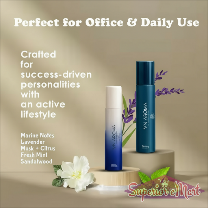Long lasting deodorant combo pack with marine notes, lavender, and fresh mint for daily use