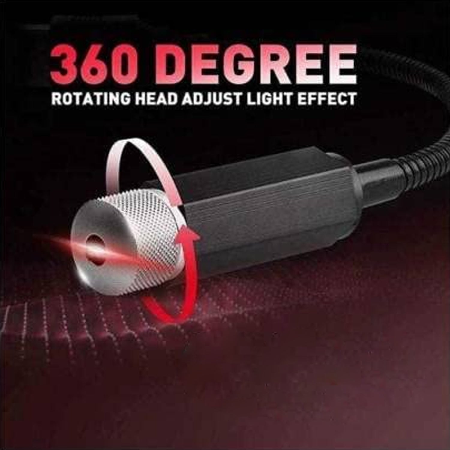 360 Degree Rotating Car Light Head for Customizable Romantic Car Ceiling Lights
