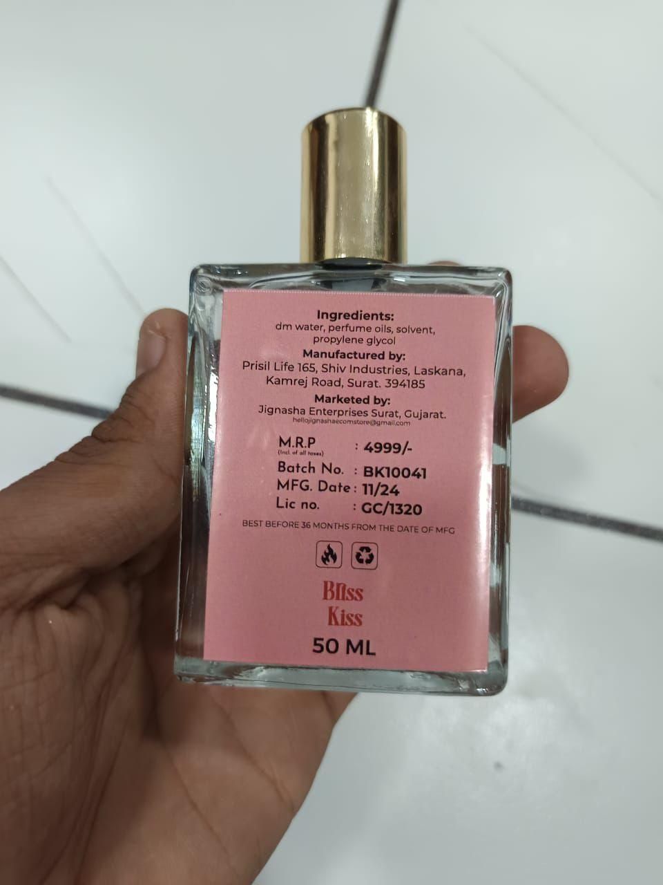 50 ML Bliss Kiss Romantic Kiss Perfume with floral notes for an enchanting fragrance experience