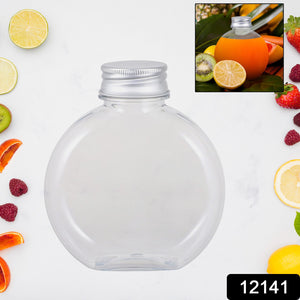 Superior eMart round clear storage container with silver screw top lid for kitchen use
