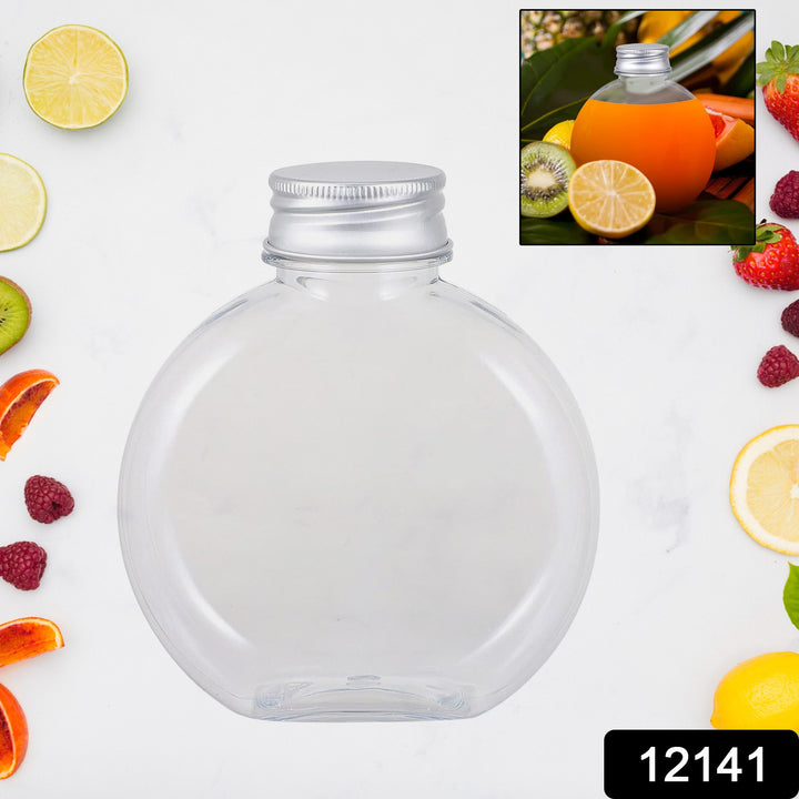 Superior eMart round clear storage container with silver screw top lid for kitchen use