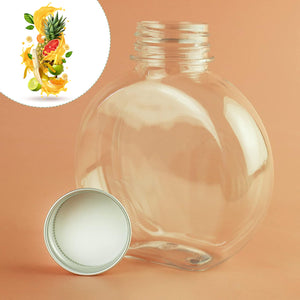 Superior eMart round clear storage container with screw-on lid for kitchen and home organization