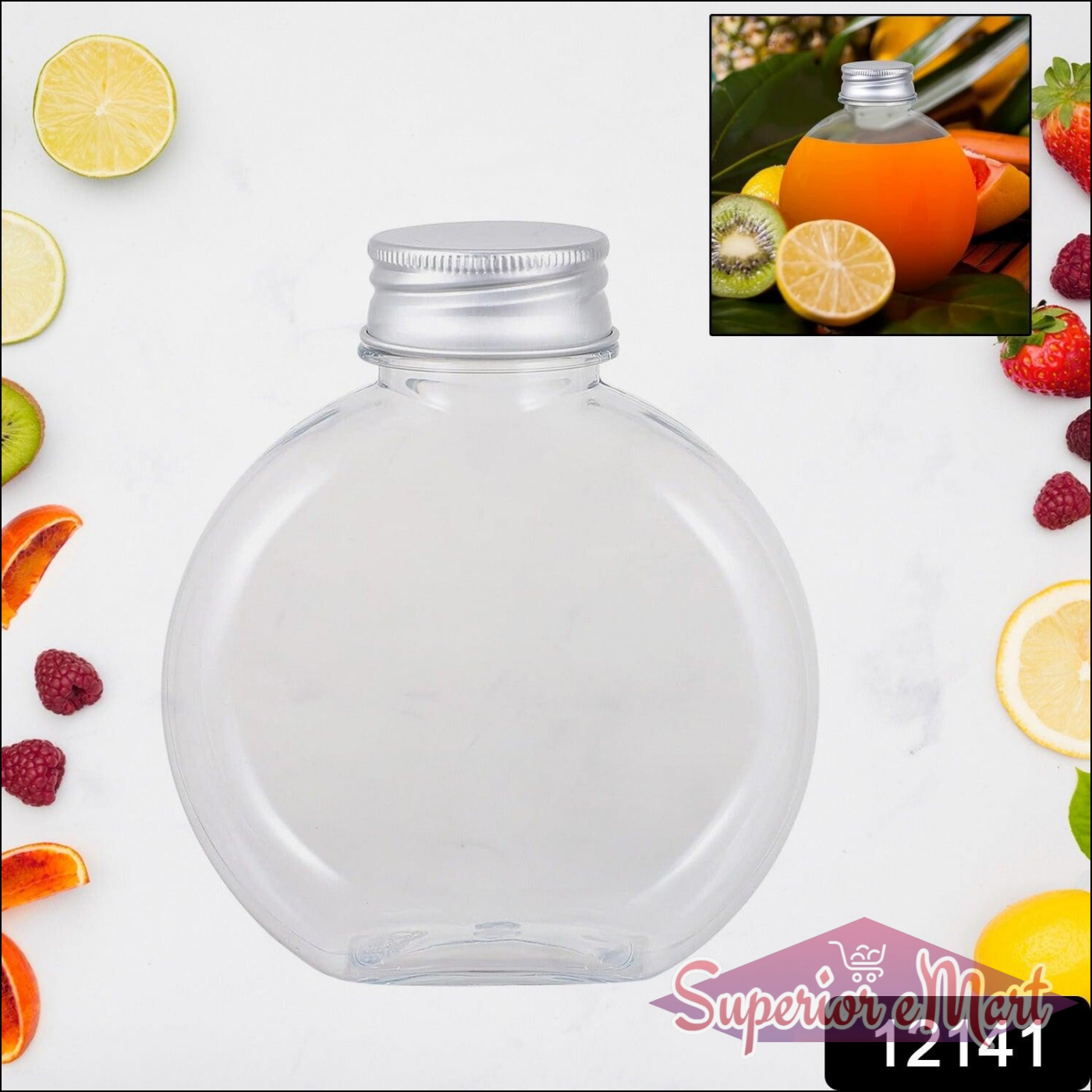 Round Clear Storage Container with Lid - Superior eMart